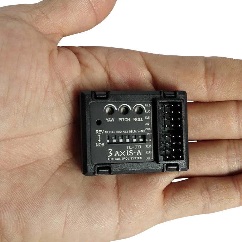 Fpv Drone Flight Controller - 3軸ジャイロフライトコントローラーTL70オートバランススタビライザー、RC固定翼機、デルタ翼、Vテール、FPVドローン、ヘリコプター用