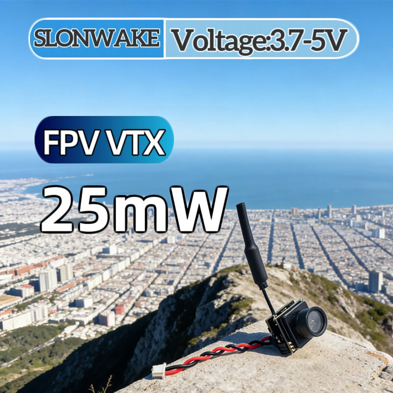 Fpv Drone Camera - SLONWAKE FPV 25mW パワーシミュレーション VTX 統合型送信機と