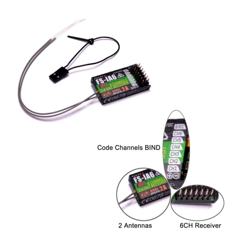 Flysky FS-IA6 レシーバー 6CH デュアルアン - Fpv Drone Battery のレビューと価格