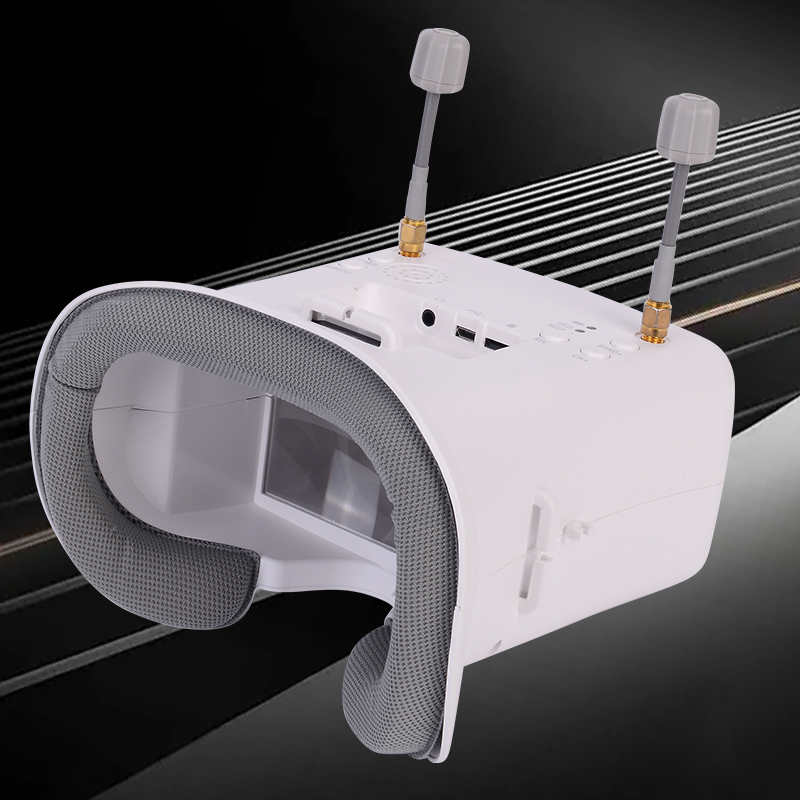 オリジナル008D PROホワイトFPVゴーグル（DVR搭載 - Fpv Drone Goggles のレビューと価格