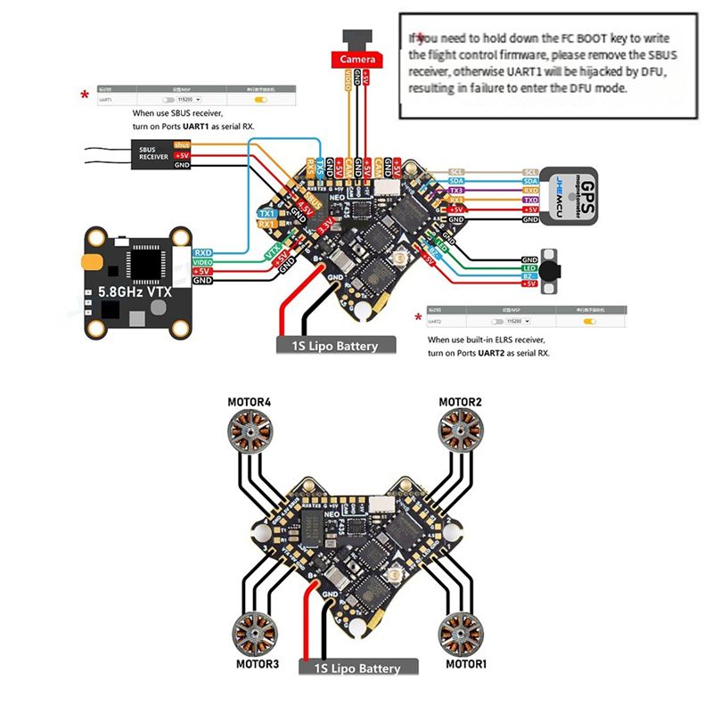FBIL-F435 NEO 1S AIO フライトコントロー - Fpv Drone Flight Controller のレビューと価格