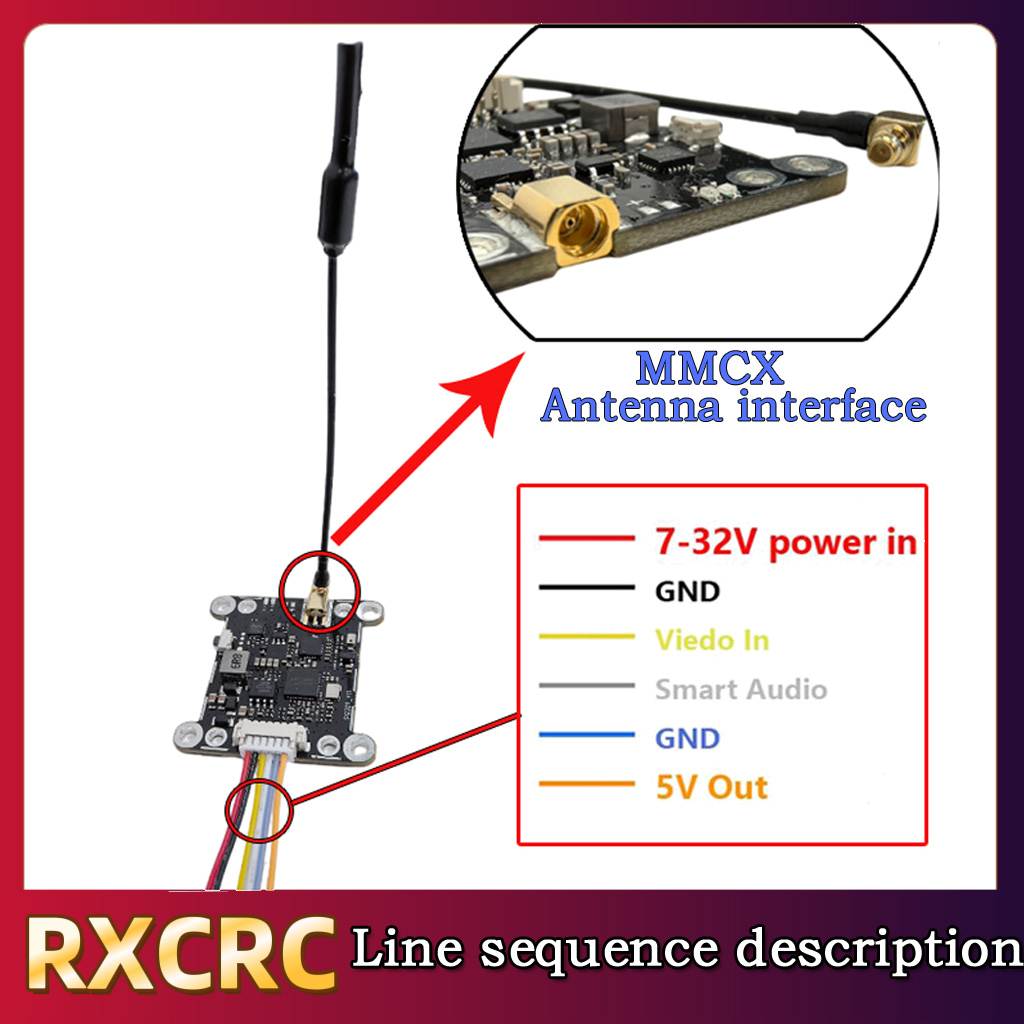 RXCRC 5.8G モジュール 48CH 1.6W VTX - Fpv Drone Camera のレビューと価格