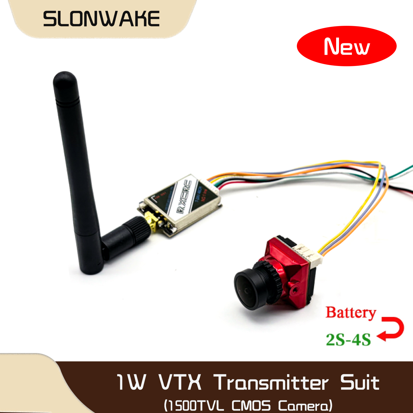 SLONWAKE 5.8G 48CH 1W VTX 100/ - Fpv Drone Camera のレビューと価格