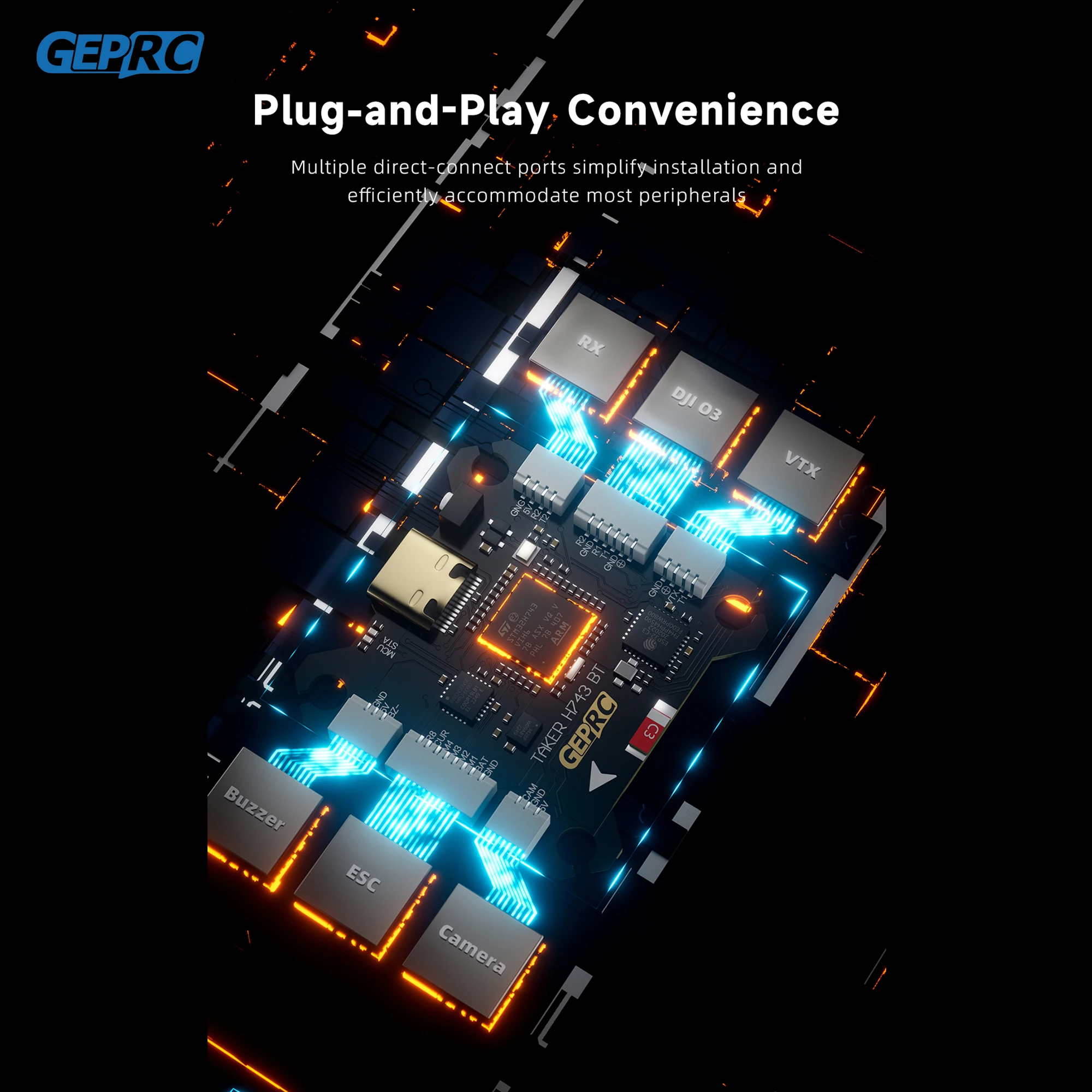 GEPRC TAKER H743 BT 32Bit 65A  - Fpv Drone Flight Controller のレビューと価格