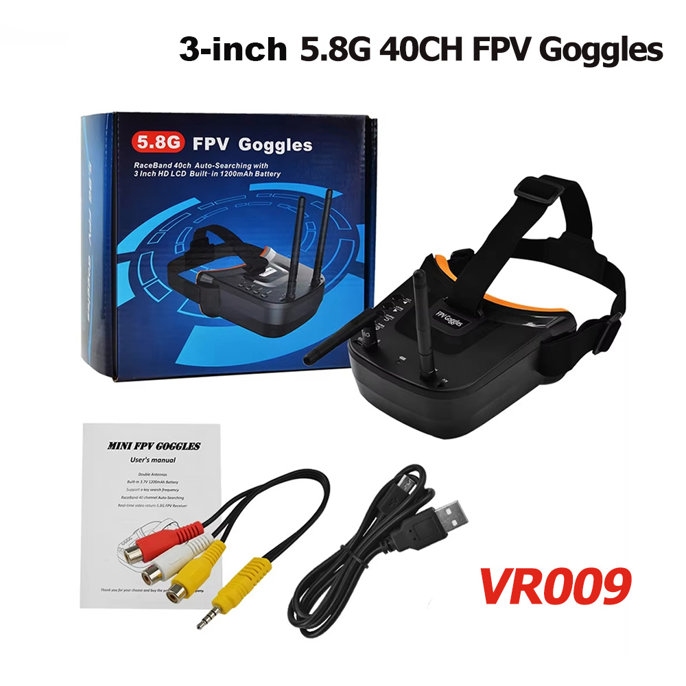 VR009 FPV ビデオゴーグル 3 インチ 480*32 - Fpv Drone Goggles のレビューと価格